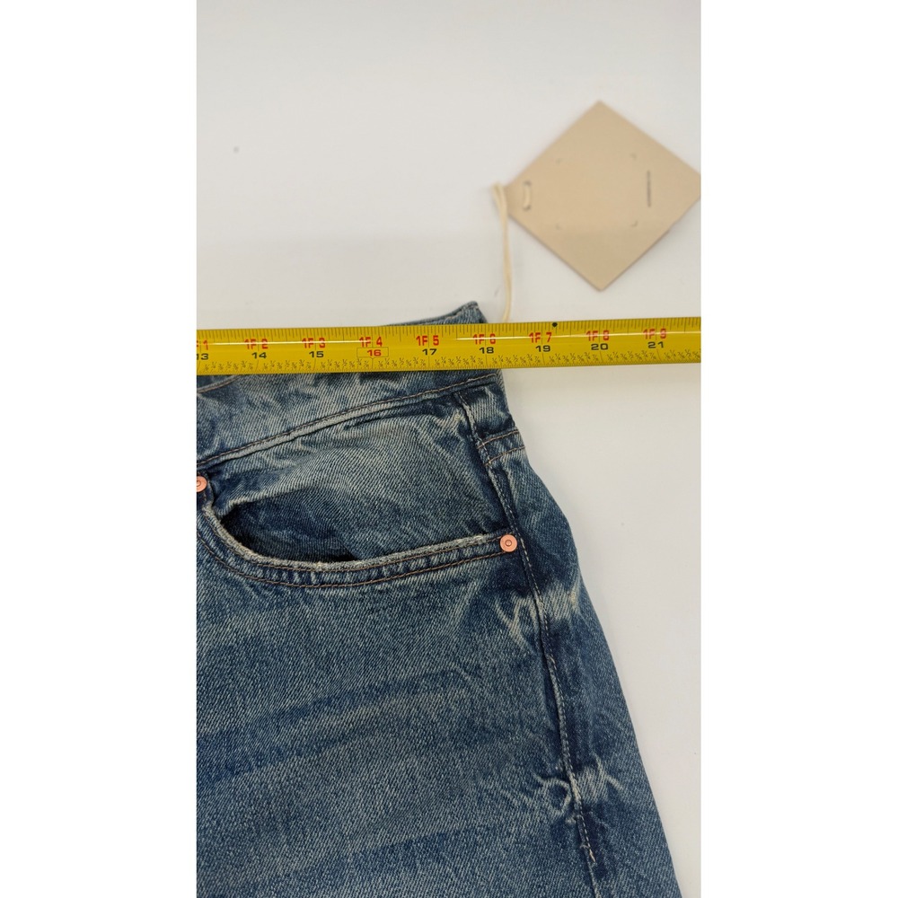 NWT MOTHER Superior The Ditcher Roller Zip Sneak Jeans 33 Wide Leg High Rise - Picture 4 of 10